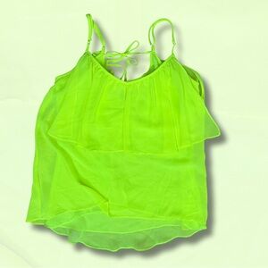 Gianni Bini Neon Green Camisole Top